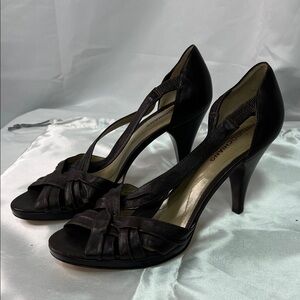 Arturo Chiang Black Strappy Heels